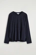 Лонгслів жіночий COS fluid jersey long-sleeved top 1304679001 М Синій - изображение 6