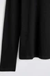 Лонгслів чоловічий COS slim ribbed cotton long-sleeved t-shirt 1318643002 M Чорний - изображение 7