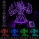 Светильник ночник «Персонаж Dota 2 Дота 2 Dark seer Дарк Сир» на подарок дотеру геймеру фанату Dota. 3D лампа с Led-подсветкой и пультом (7 цветов 4 режима) (3DP089) - изображение 2