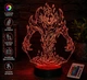 Светильник ночник «Персонаж Dota 2 Дота 2 Shadow fiend Невермор» на подарок дотеру геймеру фанату Dota. 3D лампа с Led-подсветкой и пультом (7 цветов 4 режима) (3DP091) - изображение 1