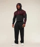 Лонгслів Gymshark чоловічий спортивний компресійний з капюшоном та застібкою чорний з червоним 2XL - изображение 3