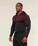 Лонгслів Gymshark чоловічий спортивний компресійний з капюшоном та застібкою чорний з червоним 2XL - изображение 4