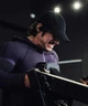 Лонгслів Gymshark чоловічий спортивний компресійний з капюшоном та застібкою чорний з фіолетовим 2XL - зображення 4