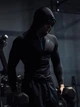 Лонгслів Gymshark чоловічий спортивний компресійний з капюшоном та застібкою чорний з синім М - зображення 6