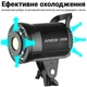 Постоянный LED свет Andoer LM100W 100 Вт черный с регулировкой яркости - изображение 6