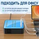 Многопортовая зарядная станция Addap WLX-880A 40 портов USB+Type-C PD 400W синяя - изображение 10