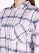 Рубашка хлопковая женская Colin's CL1073285PLI XS Light Pink в клетку (8684112598932) - изображение 4