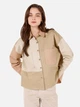 Рубашка хлопковая оверсайз женская Colin's CL1072136LKH M-L Light Khaki (8684112469041) - изображение 1