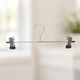 Вешалки плечики тремпели с прищепками Liting для брюк, юбок 35 см 10 шт. / Комплект тремпелей / Металлические оцинкованные плечики - изображение 1