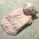 Зимняя куртка для собак Бантики на спинке, с капюшоном, розовая XL Is Pet 000355320 - изображение 2