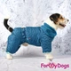 Зимний комбинезон для больших собак "Прошивка" синий 22 For My Dogs 000355457 - изображение 5