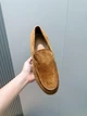 Мужские замшевые лоферы TOD'S коричневого цвета размер 41 - изображение 4