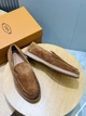 Мужские замшевые лоферы TOD'S коричневого цвета размер 41 - изображение 6