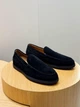 Мужские замшевые лоферы TOD'S черного цвета размер 41 - изображение 1