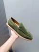 Мужские замшевые лоферы TOD'S зеленого цвета размер 41 - изображение 6