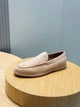 Мужские замшевые лоферы TOD'S бежевого цвета размер 41 - изображение 4