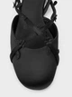 Женские балетки в стиле Charles & Keith черные с цветочным декором и ремешком на щиколотке розмір 37 - изображение 7