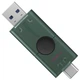 USB флеш накопитель Kingston 128GB DataTraveler Duo USB 3.2 / Type-C Black/Green - изображение 8
