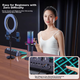 Микрофон конденсаторный ET-10 со звуковой картой, фантомное питание 48 В, RGB-подсветка - изображение 4