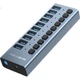 Хаб Acasis HS-710MG USB 3.1 на 10 портов с индивидуальными выключателями, 10 Гбит/с, для MacBook - изображение 2
