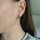 Серебряные серьги с топазом Лондон Блю 1.085ct (2213635) - изображение 6