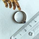 Серебряное кольцо с натуральным сапфиром 0.444ct, фианитами, вес изделия 1,65 гр (2213482) - изображение 4