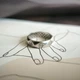 Серебряное кольцо с без камней, вес изделия 1,82 гр (2211754) - изображение 5