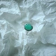 Серебряное кольцо с натуральным изумрудом 1.304ct, вес изделия 2,17 гр (2214182) - зображення 2