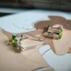 Серебряные серьги с хризолітом 2.688ct (60002467) - изображение 5