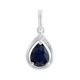 Серебряная подвеска с сапфиром 1.355ct (2214014) - изображение 1