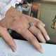 Серебряное кольцо с фианитами, вес изделия 1,79 гр (2214793) - изображение 7