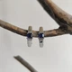Срібні сережки з натуральним сапфіром 0.889ct, фіанітами (2213499) - зображення 2