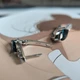 Серебряные серьги с топазом Лондон Блю 3.352ct, фианитами (2213550) - изображение 5
