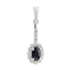Серебряная подвеска с сапфиром 0.992ct (2214021) - изображение 1