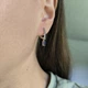 Серебряные серьги с натуральным сапфиром 0.675ct (2214069) - изображение 7