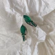 Серебряные серьги с натуральным агатом 3.208ct (2215103) - изображение 3