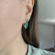 Серебряные серьги с натуральным агатом 3.208ct (2215103) - изображение 8
