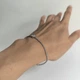 Серебряный браслет с фианитами, вес изделия 3,11 гр (2214939) - изображение 7