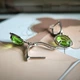 Серебряные серьги с хризолітом 6.575ct (60002469) - изображение 5