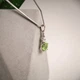 Серебряная подвеска с хризолітом 1.233ct, фианитами (60002473) - изображение 5
