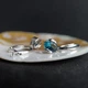 Серебряные серьги с топазом Лондон Блю 1.669ct (2204848) - изображение 4