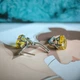 Серебряные серьги с цитрином nano 7.743ct (2212805) - изображение 5