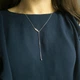 Серебряное колье с без камней, вес изделия 3,25 гр (2211570) - изображение 8