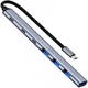 USB Type-C хаб Addap UH-04CS 7 портов USB-A 2.0/3.0, USB-C серый - изображение 12
