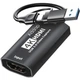 Внешняя карта видеозахвата Addap VCC-06 HDMI на USB-C и USB-A 4K черная - изображение 1