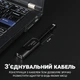 Внешній мережевий адаптер USB Type-C на LAN Addap UC2RJ45-02 1 Гбіт/с пластик чорний - зображення 4