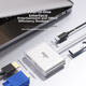 Док-станция Aigo JZ04 Type-C с USB-хабом, HDMI, VGA, 4K 30 Гц и питанием PD 100 Вт, металлический корпус - изображение 7
