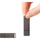 Thinkplus Lenovo 1TB USB3.1 Office Business Flash Drive, Mini Portable Metal Flash Drive, TU100 Series, Gray - изображение 1