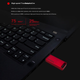 Флеш-накопичувач Thinkplus Lenovo 64 ГБ USB 3.1 Office Business, міні-портативний металевий флеш-накопичувач, серія TU100, червоний - зображення 6