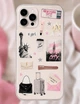 Об'ємні 3D наклейки PINK NEW YORK Набір 17 шт Stiker Pack наліпки стікери на телефон ноутбук смартфон планшет iPhone Samsung Xiaomi Pixel Huawei - зображення 1